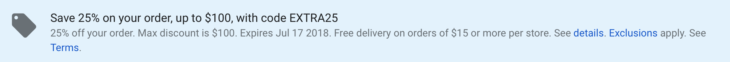 Google Express 25% Promo Code Existing Users!