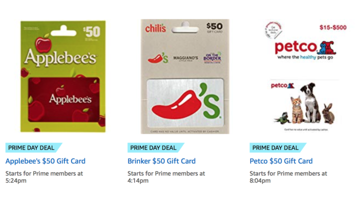 a group of gift cards