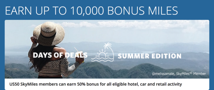 Delta Up To 10,000 Bonus Miles