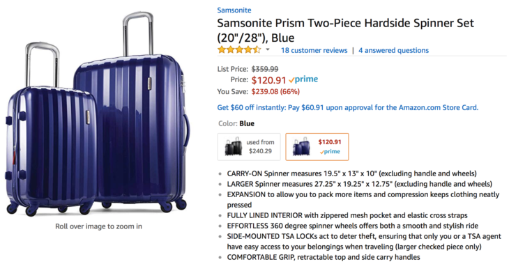 Amazon Hot Deals On Luggage!