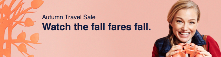 Deal Fare Sale From $47 Through Holidays
