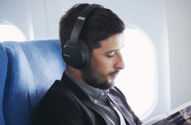 a man wearing headphones
