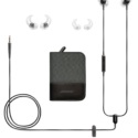 a set of earbuds and a case