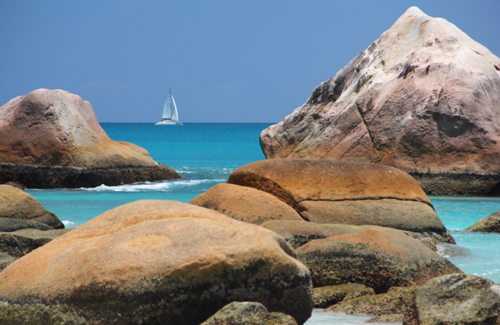 a sailboat in the ocean