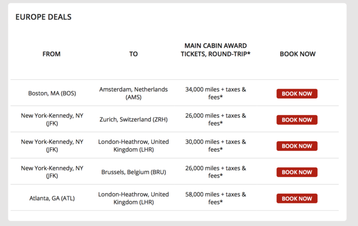 Delta Award Tickets From 26K Miles To Europe!