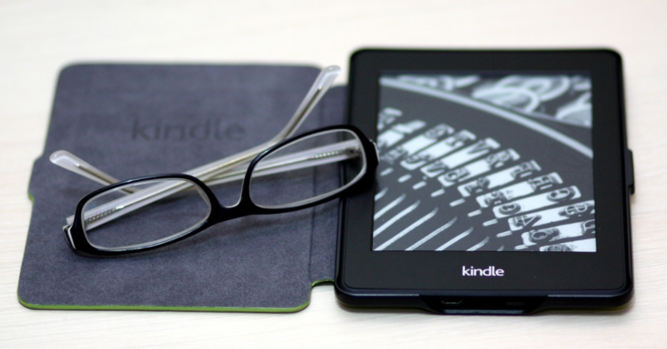 a close-up of a kindle reader