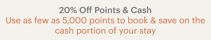 IHG 20% Off Cash Portion Of Booking With Points + Cash