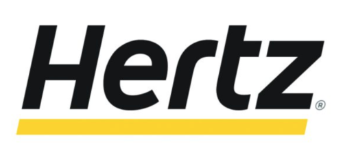 a black and yellow logo