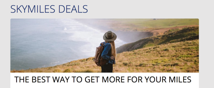 New Delta Award Sale From 11K Miles