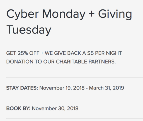 Kimpton Hotels 25% Cyber Monday Sale 