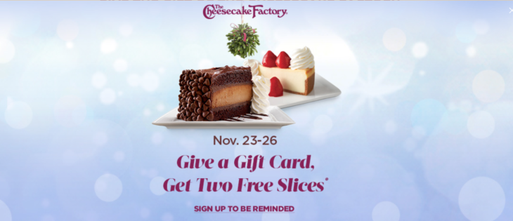 a poster of a cheesecake factory