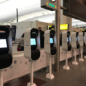 a row of kiosks in a terminal