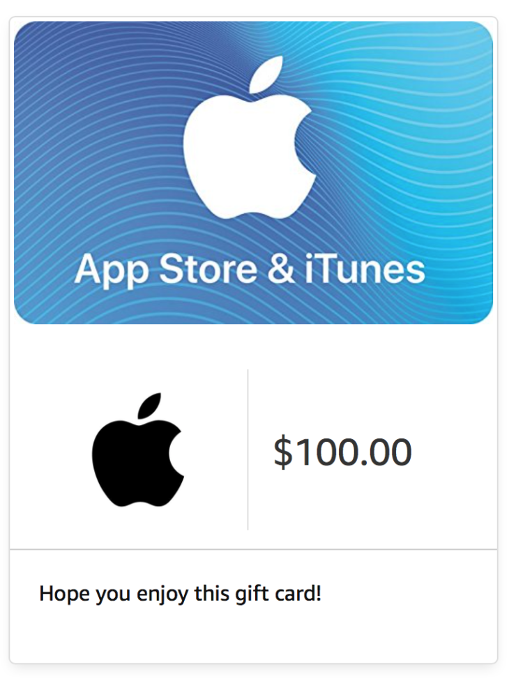 $100 iTunes