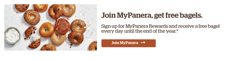 Join Panera Rewards Get Free Bagel Every Day