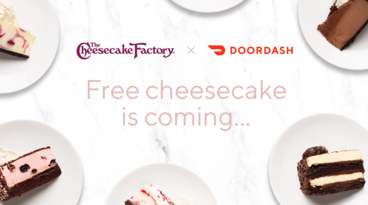 Doordash Free Cheesecake Offer