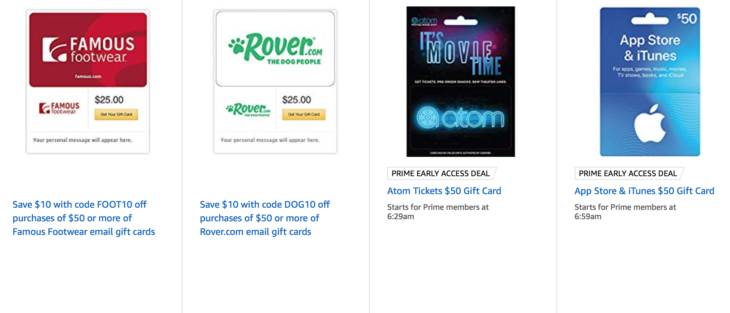 a screenshot of a gift card