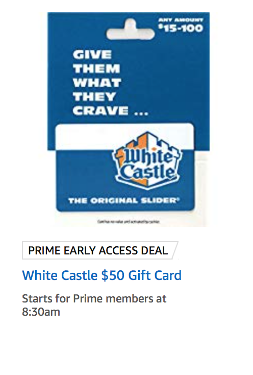a blue and white gift card