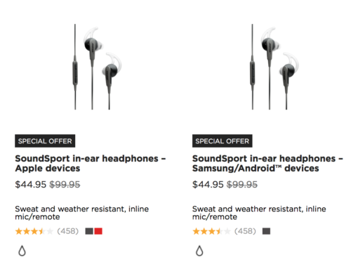 Great Deal On Bose SoundSport Headphones 