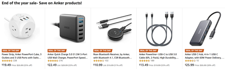 Amazon End Of Year Sale Anker Products