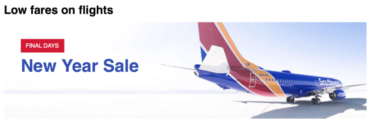 Last Day Southwest Sale Fares From $49!