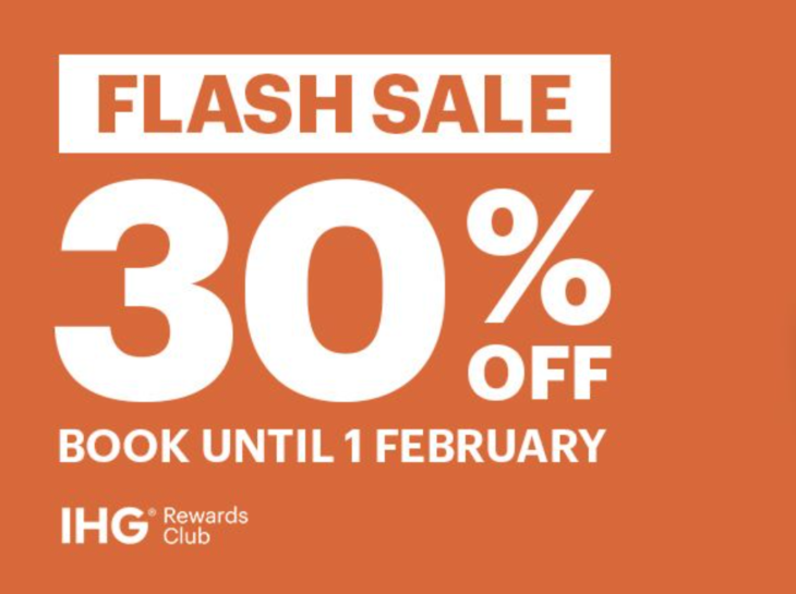 IHG 30% Flash Sale