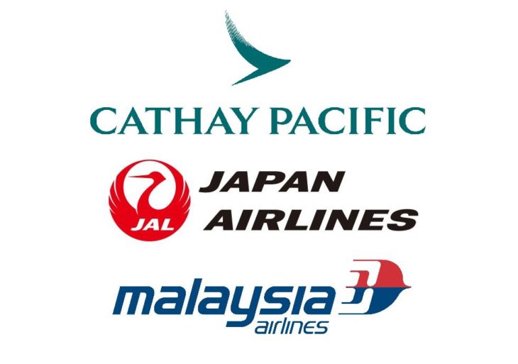 a group of logos of airline companies