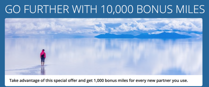 Delta 1,000 Bonus Miles Every New Partner Up To 10K Miles