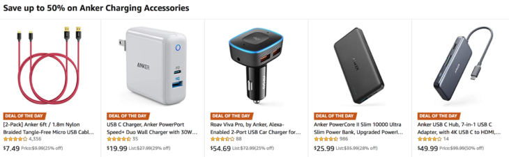 Amazon Deal On Anker Charging Up To 50% Today