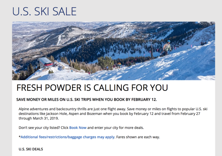 Delta Ski Destination Deals From 9,000 Miles