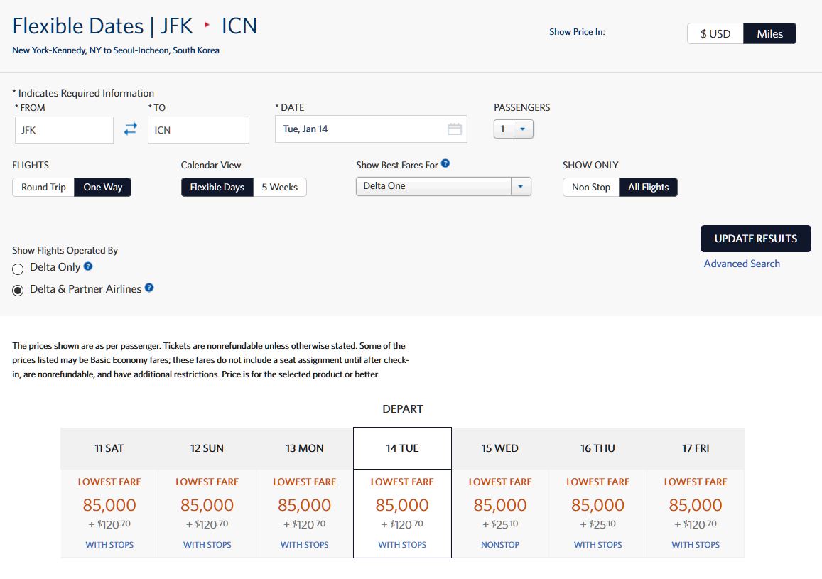 Redeeming Delta SkyMiles For Korean Air Flights - Points Miles & Martinis