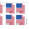 a group of postage stamps with flags