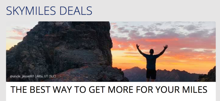 Delta Flash Sale From 11K Miles