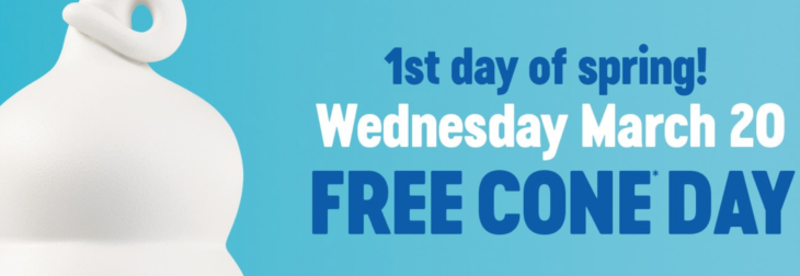 Free Dairy Queen Cone Today!