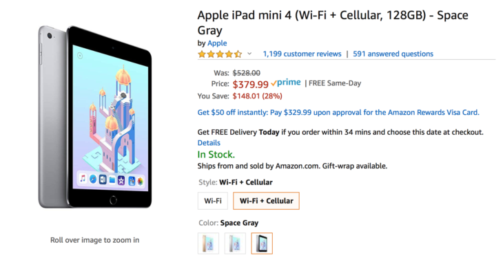 Amazon Hot Deal On Apple iPad