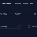 a screenshot of a flight status