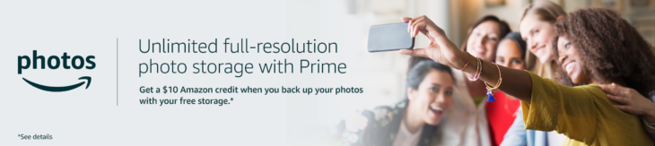 Amazon Free $10 Credit When Back Up Photos