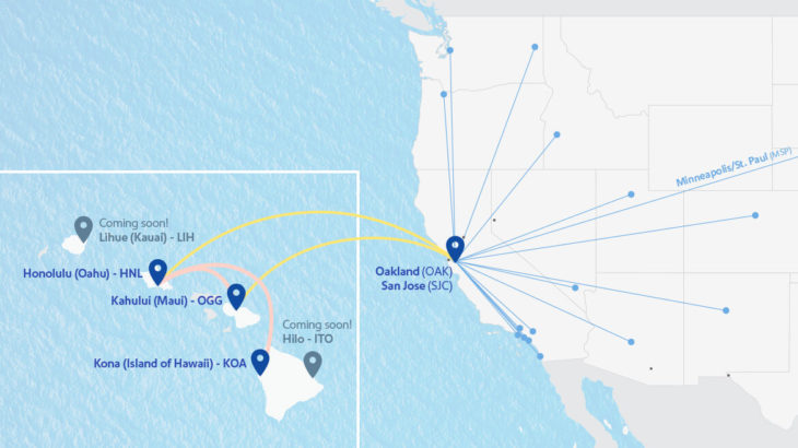 a map with blue and yellow points and lines