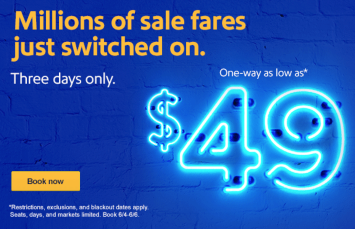 Deal Fares From $49!