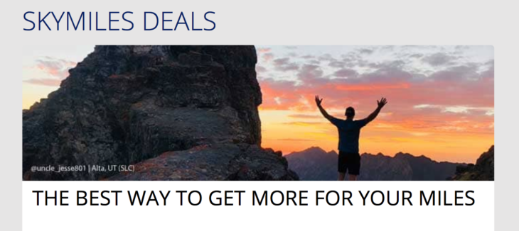 Delta Award Sale From 11k Miles