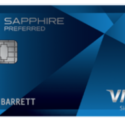 a blue and silver credit card