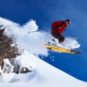 a person skiing down a mountain