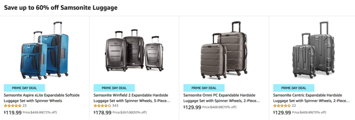Amazon Huge Discount Samsonite Luggage!