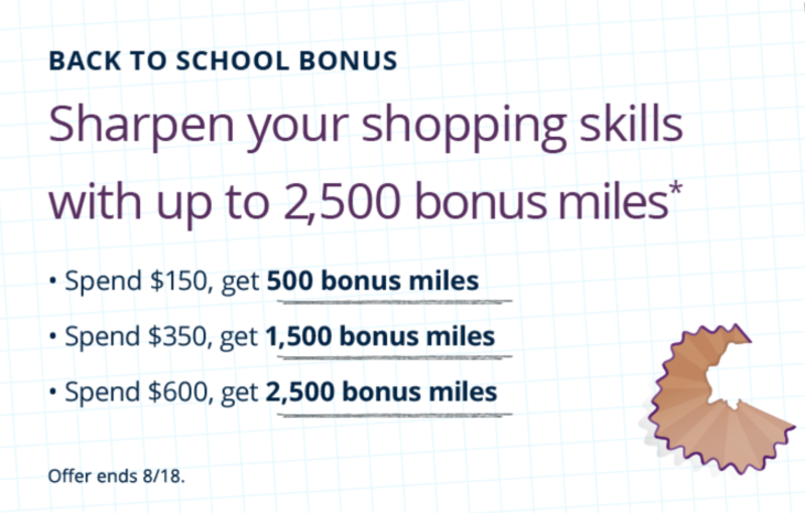 United Airlines 2,500 Bonus Miles Offer