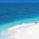 a group of people on a beach