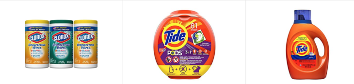 a container of laundry detergent