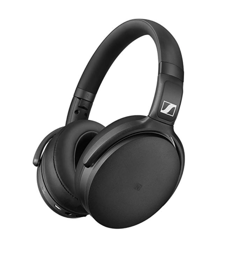 a pair of black headphones