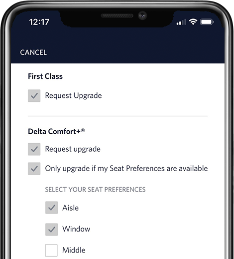 Delta Introduces Comfort+ Upgrade Seat Preferences - One Mile at a