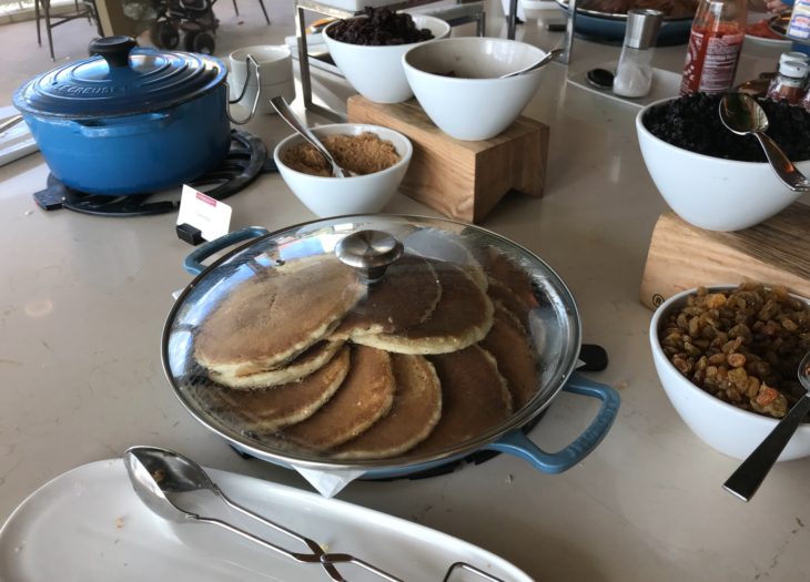 a pancake on a table