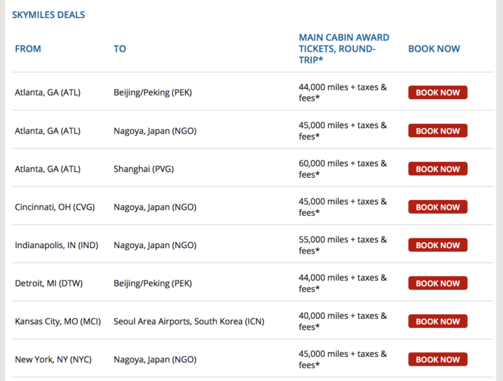 a screenshot of a flight deals