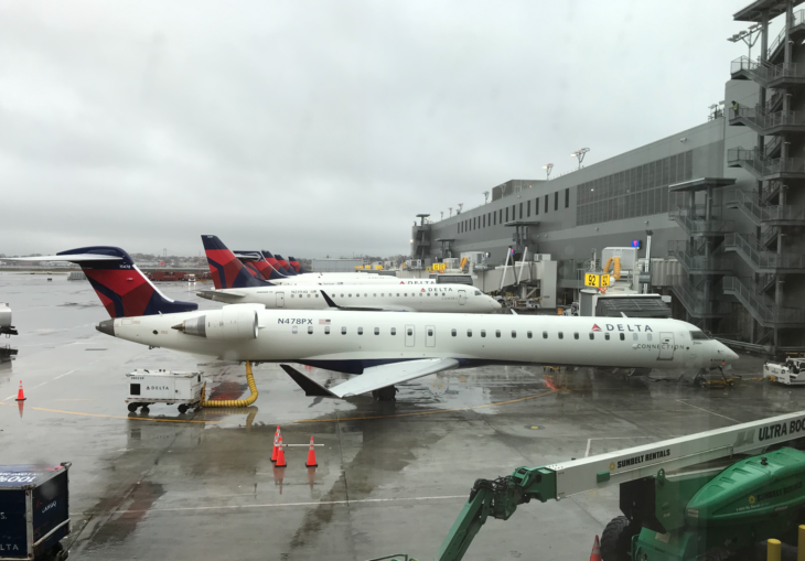 airplanes at an airport